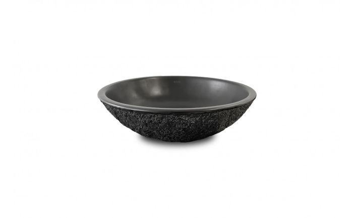 Lavabo vasque Aube ll 16 po noir mat