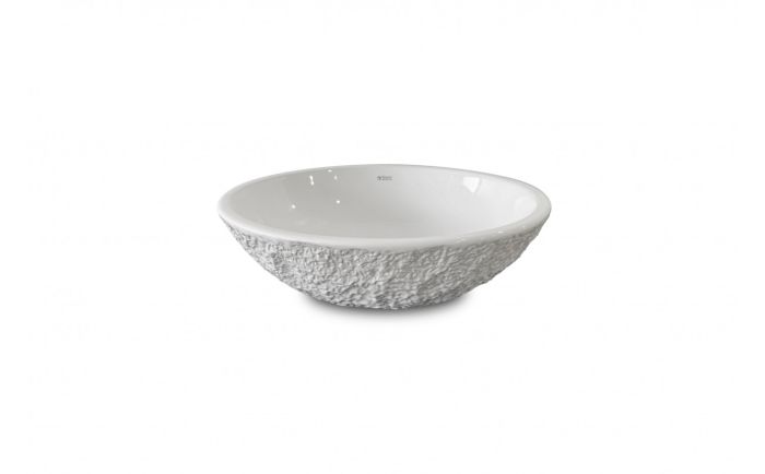 Lavabo vasque Aube lll 16 po blanc lustré