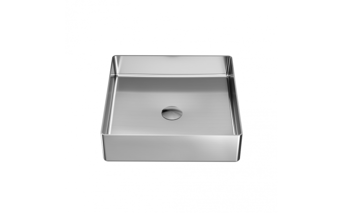 Lavabo vasque Tana l 15 3/4 po en acier inoxydable