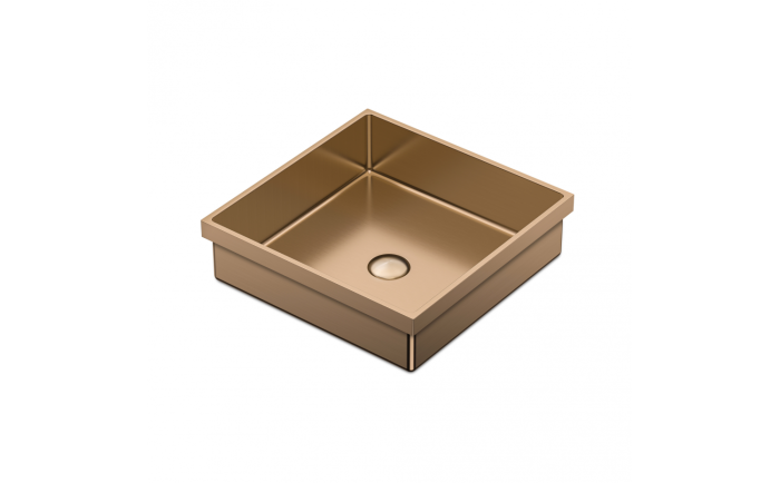 Lavabo semi-encastré Volta lll 15 3/4 po en acier inoxydable