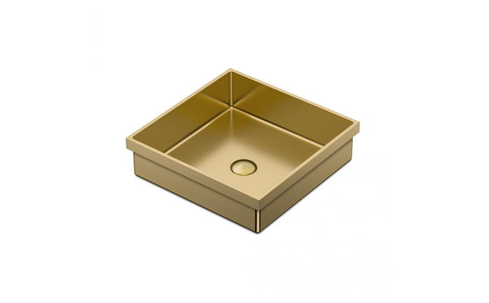 Lavabo semi-encastré Volta ll 15 3/4 po en acier inoxydable