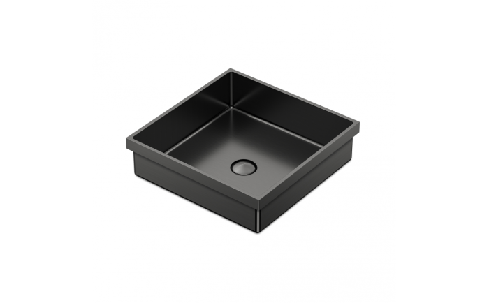 Lavabo semi-encastré Volta lV 15 3/4 po en acier inoxydable