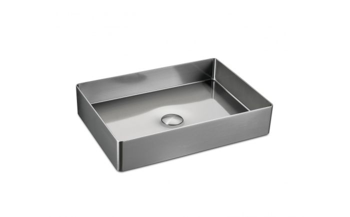 Lavabo vasque Aldan l 19 5/8 po en acier inoxydable