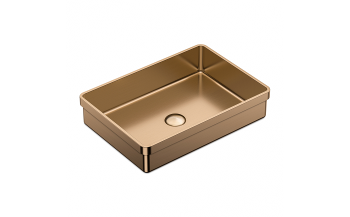 Lavabo semi-encastré Sanaga lll 20 po en acier inoxydable