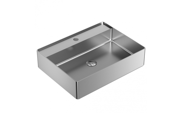 Lavabo vasque Elbe l 21 5/8 po en acier inoxydable