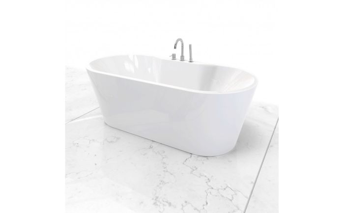 Baignoire autoportante Origan I 63 po 2 places en acrylique blanc lustré