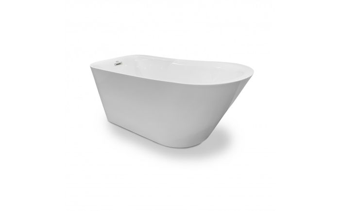 Baignoire autoportante Lys 59 en acrylique blanc lustré
