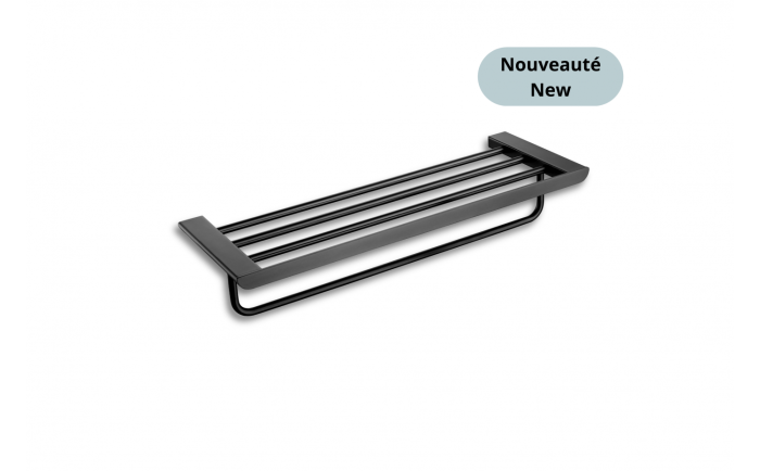 Tablette porte-serviettes murale 23 po Nano Vasco en acier inoxydable