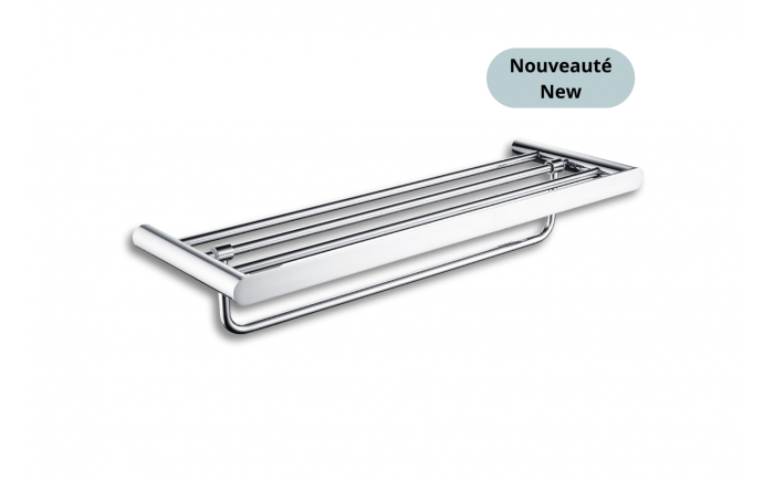 Tablette porte-serviettes murale Nova 23 po en acier inoxydable chrome