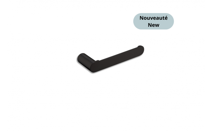 Porte-papier de toilette mural Nova en acier inoxydable noir mat