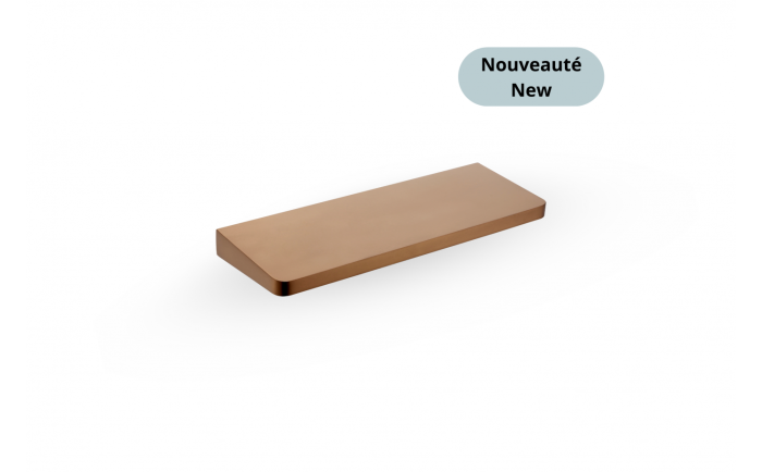 Tablette murale Nano Muse en acier inoxydable