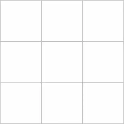 Carreau Patchwork White mat 8 po x 8 po