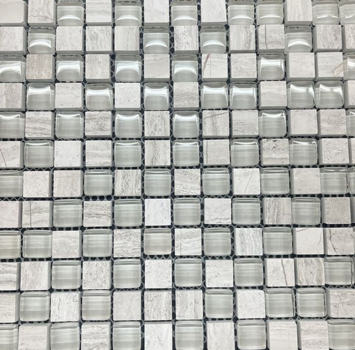 Mosaïque Soho Gris 12 po X 12 po