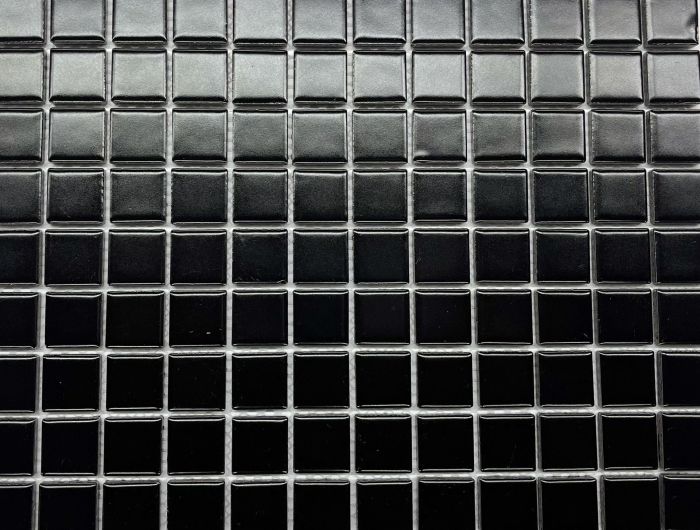 Mosaïque Spectre Noir satiné 12 po x 12 po