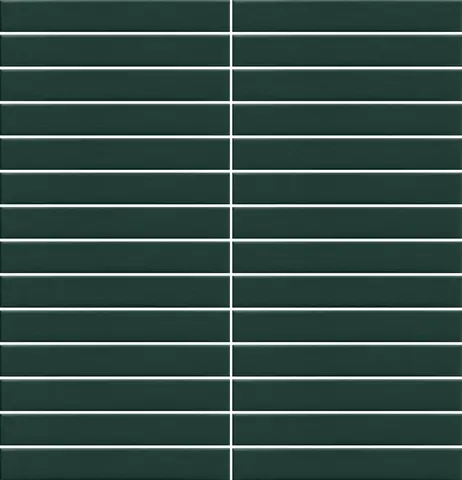 Mosaïque Stick Green Echo mat 11.25 po x 11.75 po