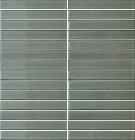 Mosaïque Stick Willow Green lustré 11.25 po x 11.75 po