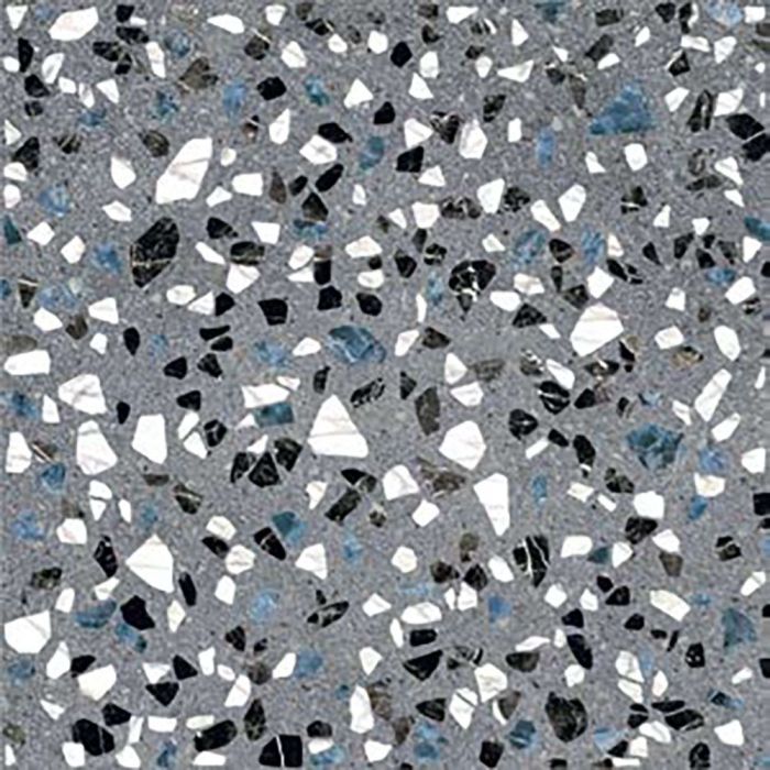 Carreau de porcelaine Terrazzo Graphite mat 8 po x 8 po