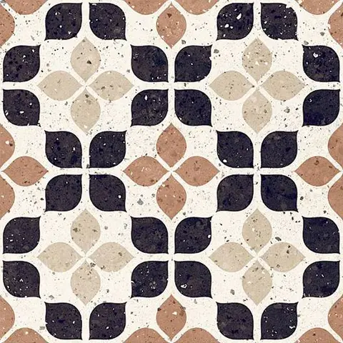 Carreau Frammenti Terracotta Fiore mat 8 po x 8 po