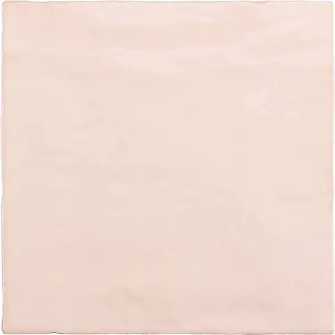 Carreau mural La Riviera Rose lustré 5 po x 5 po