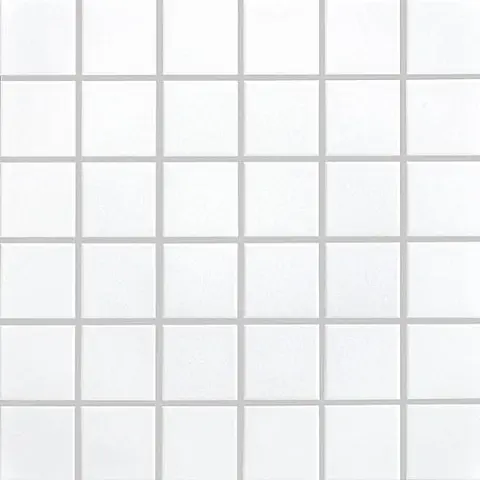Mosaïque Plain / Techno Special White mat 12 po x 12 po