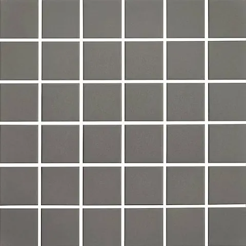 Mosaïque Plain / Techno Slate Grey mat 12 po x 12 po