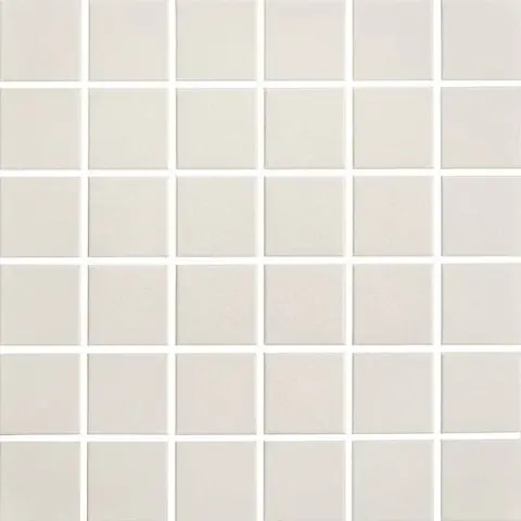 Mosaïque Plain / Techno White mat 12 po x 12 po