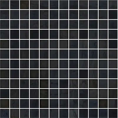 Mosaïque Opalo Noir lustré 12 po x 18 po
