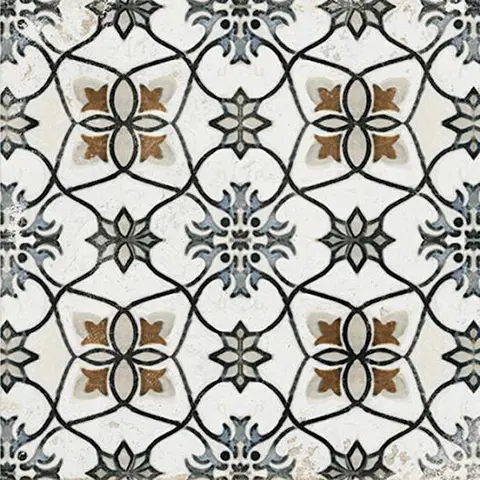 Carreau New Vintage Decoro 7 naturel 8 po x 8 po