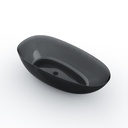 Bain Auto-Portant En Surface Solide Noir Transparent