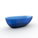 Bain Auto-Portant En Surface Solide Bleu Transparent
