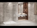 Porte de douche Bellini noir mat 48" x 32" en coin avec fermeture sur mur et installation sur mur droite