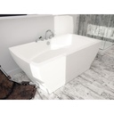 Bain Autoportant Believe 36x66, Blanc avec Jupe Couleur