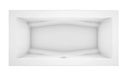 Bain sur Podium Freedom 72" Blanc