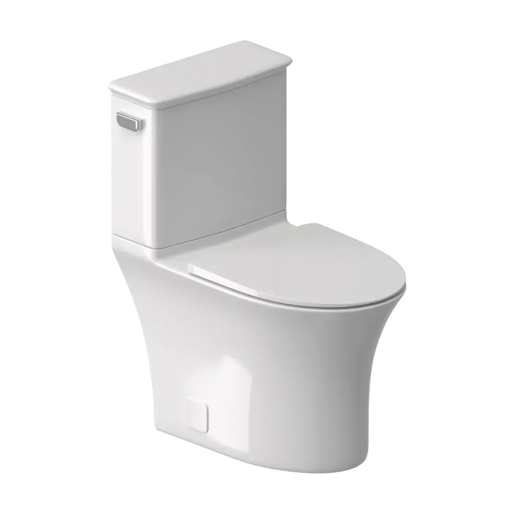 Toilette O Loft 2 Pièces, Cuvette Allongée, Simple Chasse, 4,8 Litres, Map1000, Siège Uf Inclus, Blanc Lustré
