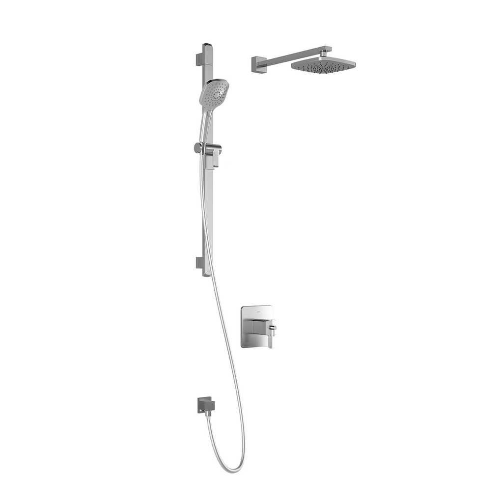 Grafik™ Tcd1 : Aquatonik™ T/p Coaxial Shower System With Wallarm Chrome