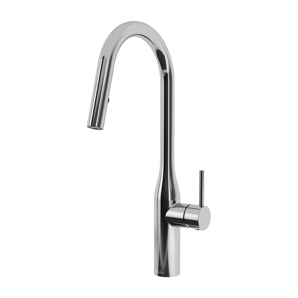 Kaviar Robinet de Cuisine Monocommande Douchette Extensible, 2 Jets Chrome