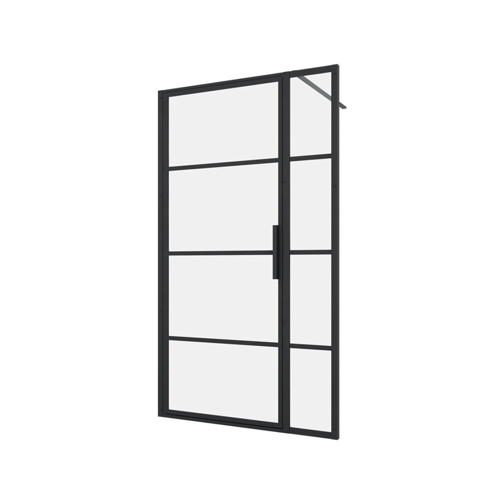 Materia 42'' Porte Alcove Noir Clair Ligné Noir