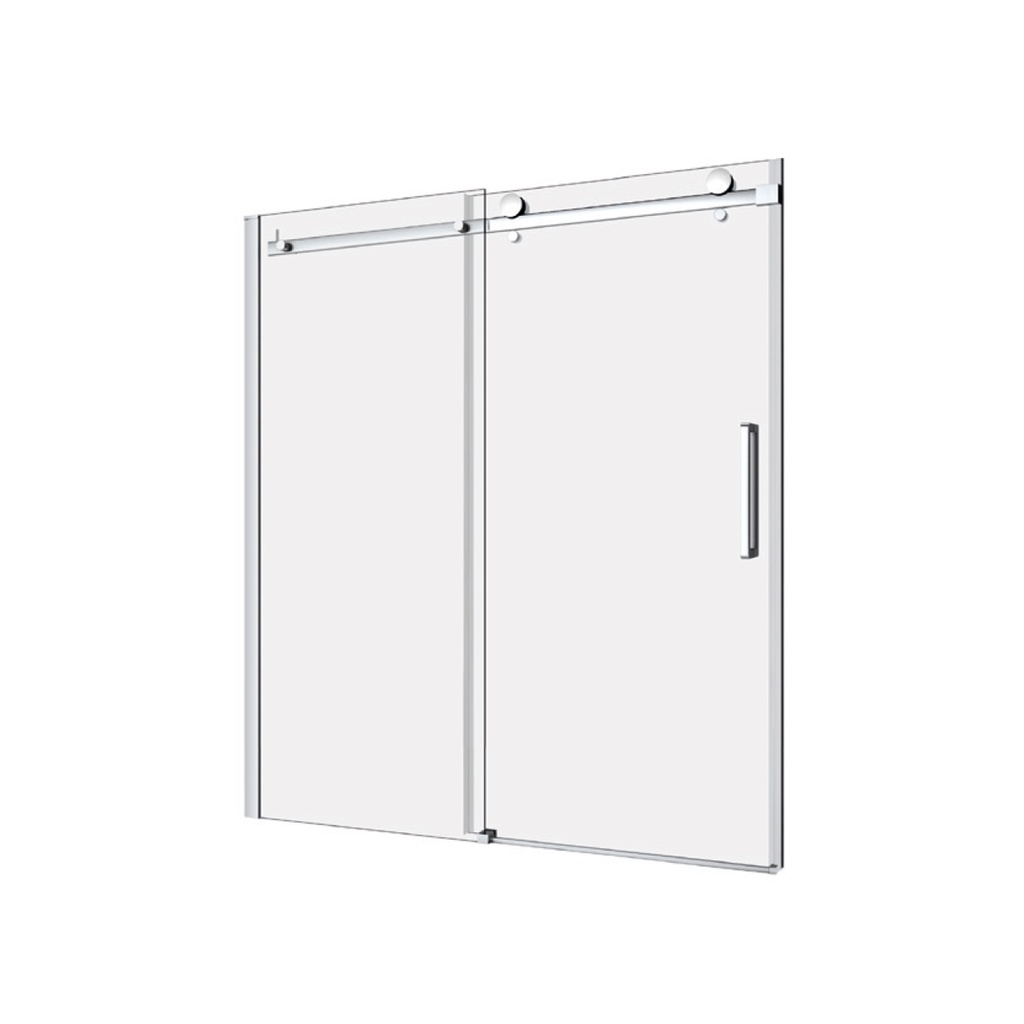 Piazza 60 Porte Alcove Chrome Clair, Bain