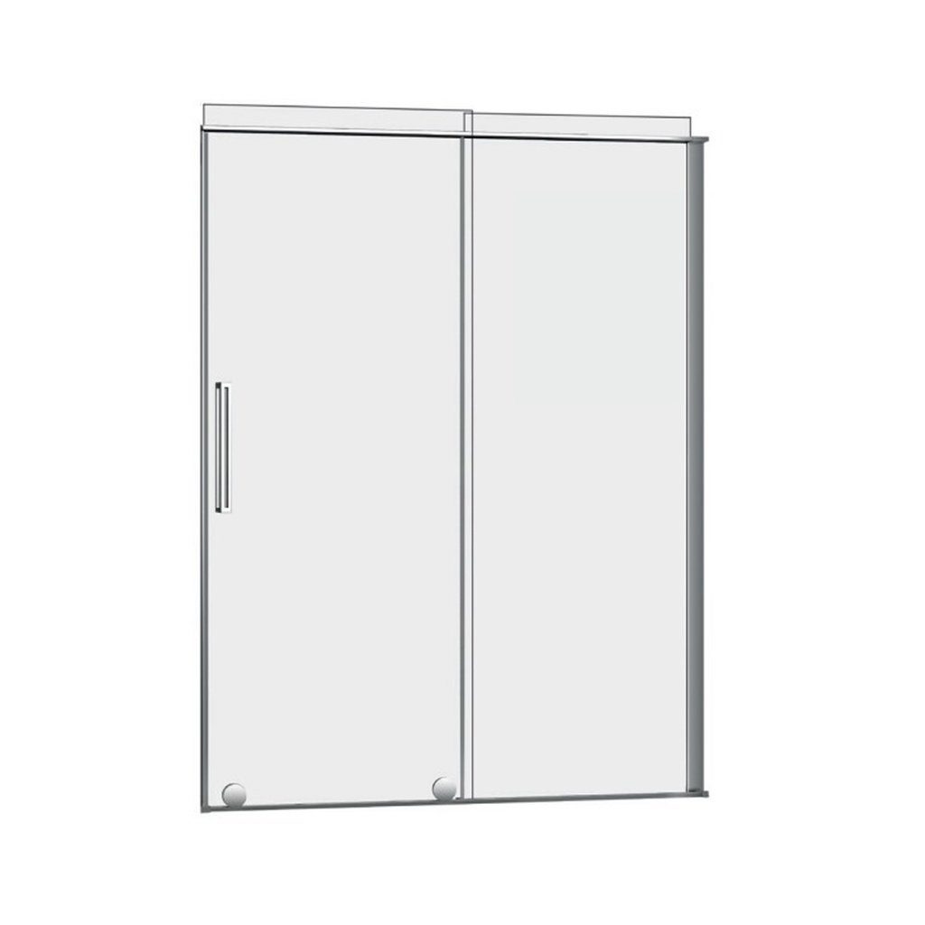 Slim 48 Porte Alcove Chrome Clair