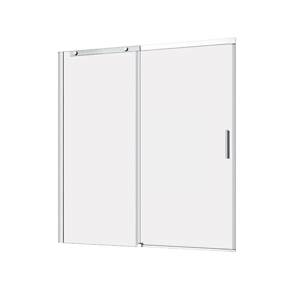 Vague 60 Porte Alcove Chrome Clair, Bain