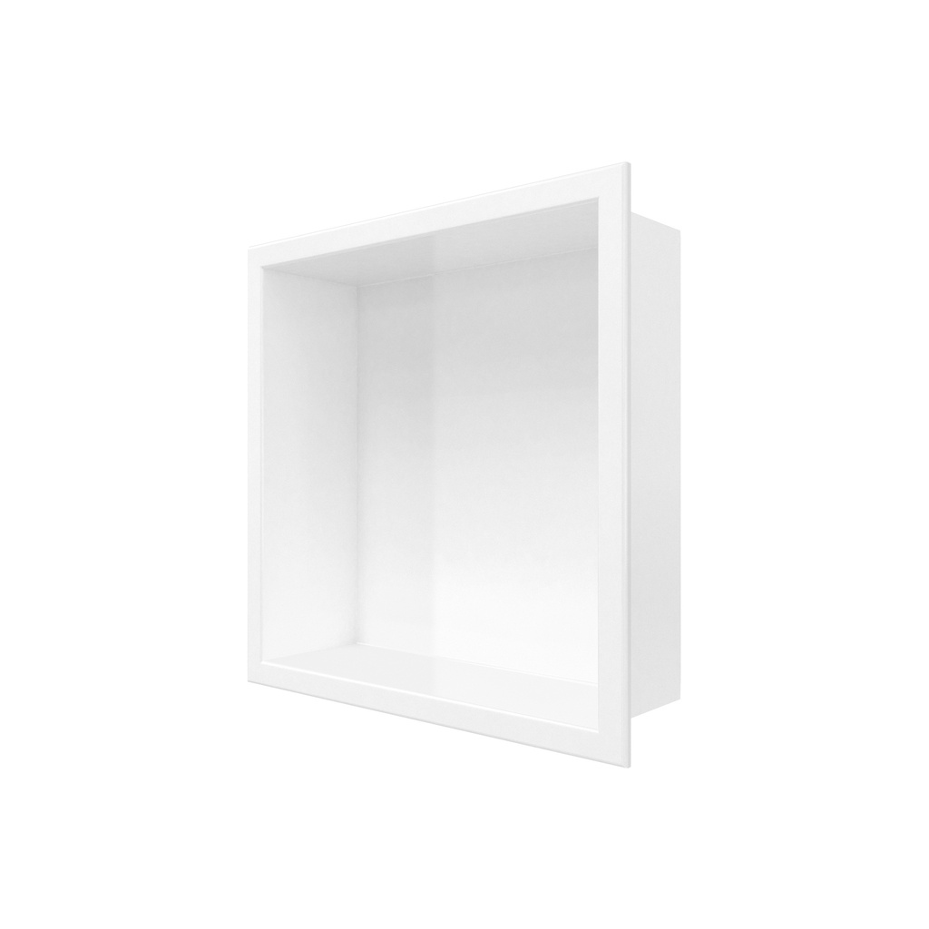 Sonna III - Niche de douche carré - 13 1/4'' - Blanc Mat