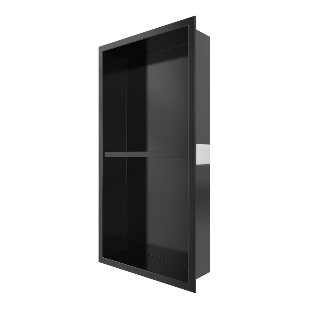 Misa II - Niche de douche 25 1/8'' X 13 1/4'' - Noir Mat