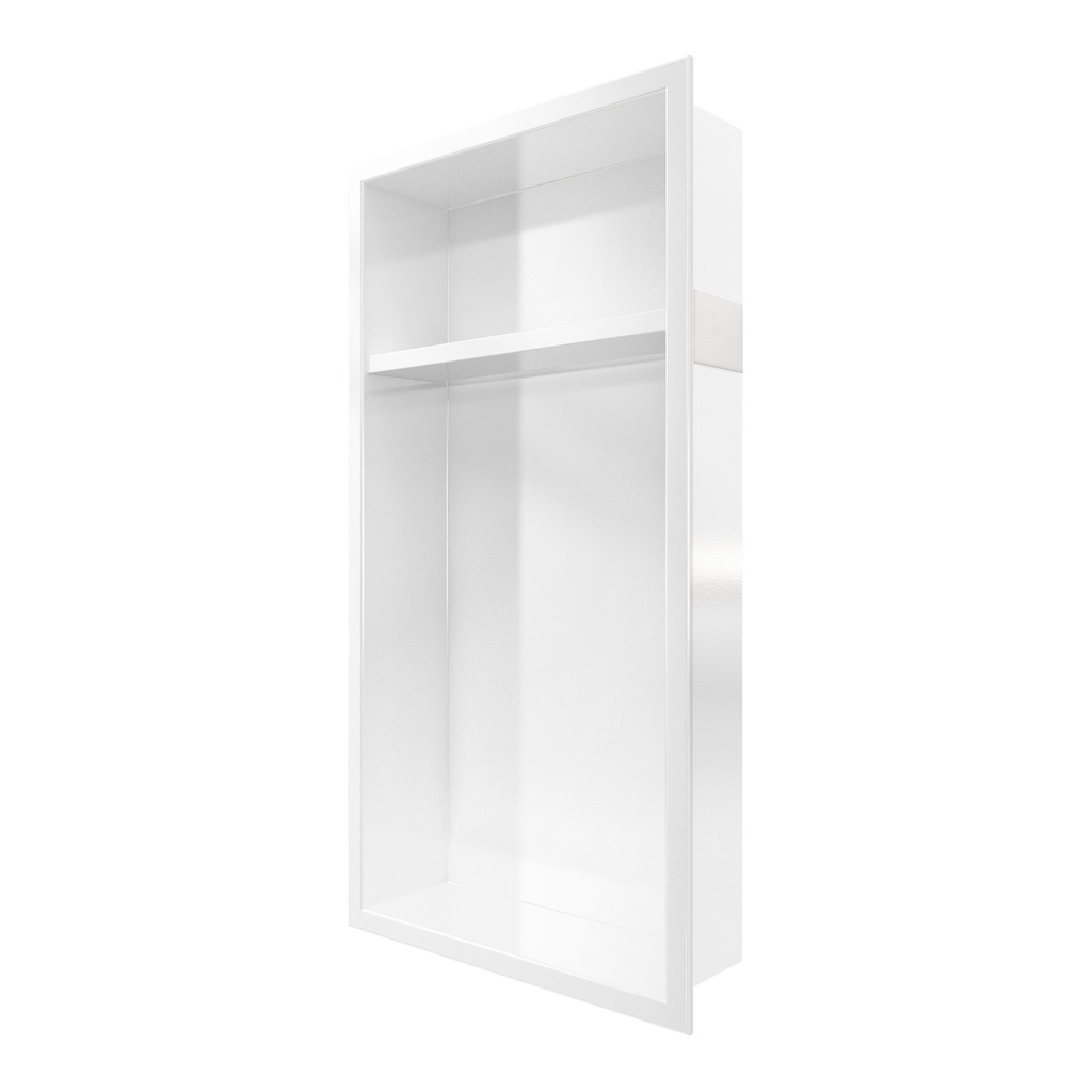 Stella III - Niche de douche 25'' x 11'' - Blanc Mat