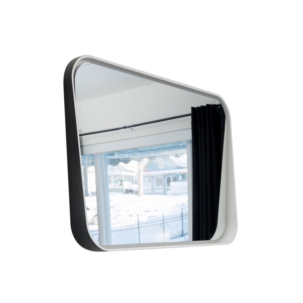 Miroir Led Rectangulaire - Noir Mat