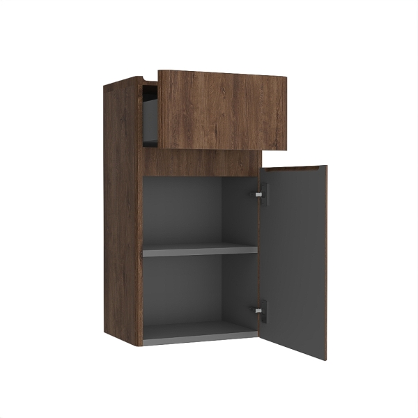 Demi Armoire Murale Barcelona Rosewood - Démonstrateur