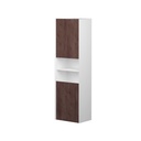 Armoire Murale Dakar 20" Blanc Mat et Façades Rosewood