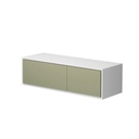 Meuble Vanité Murale Hera 55" Blanc Mat et Vert Lichen