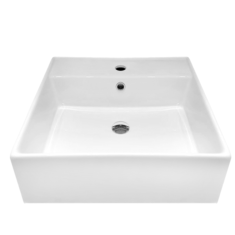 LAVABO DE SURFACE CARREE 460X460X150mm BLANC