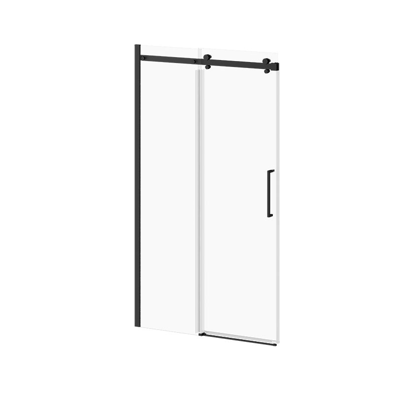 LEMAN PORTE DE DOUCHE COULISSANTE 48'' x 78'' NOIR MAT