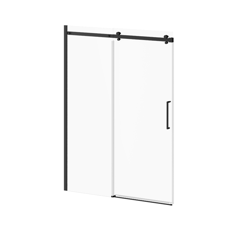 LEMAN PORTE DE DOUCHE COULISSANTE 60'' x 78'' NOIR MAT